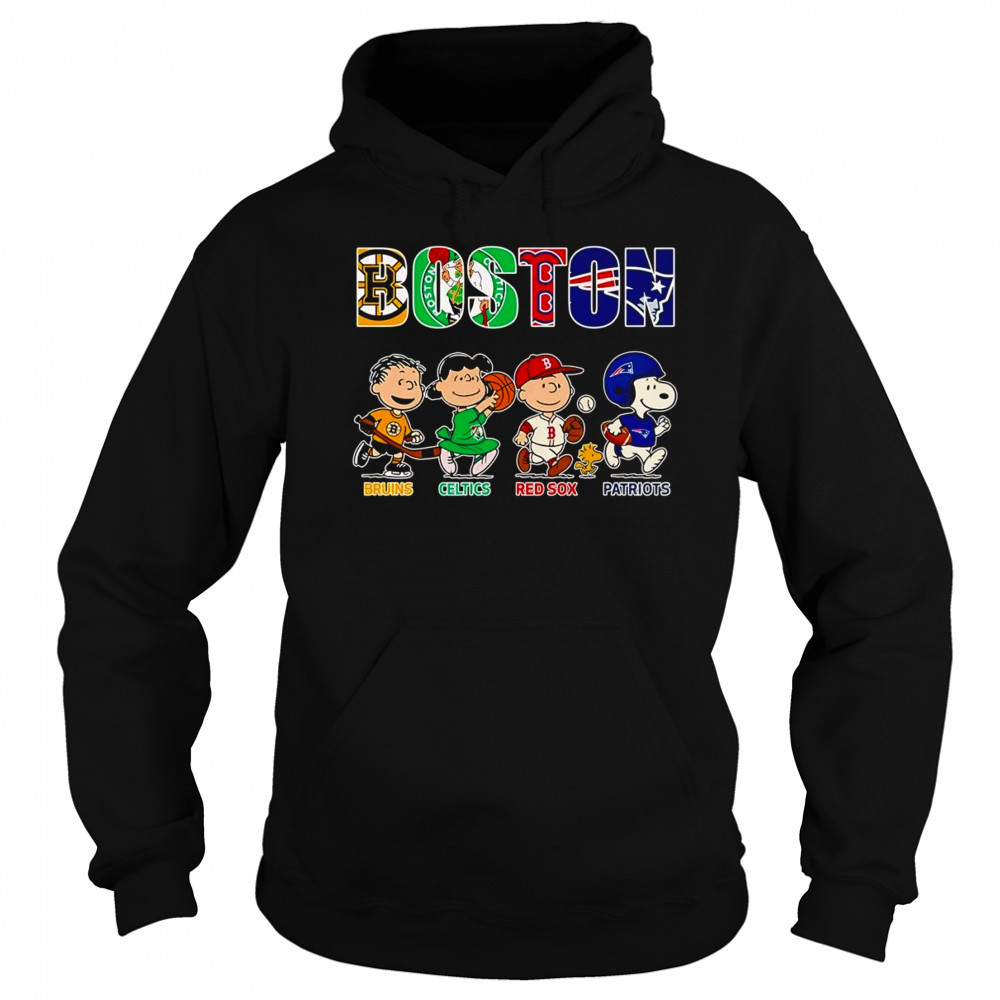 Peanuts Boston Bruins Celtics Red Sox Patriots shirt Sweatshirt