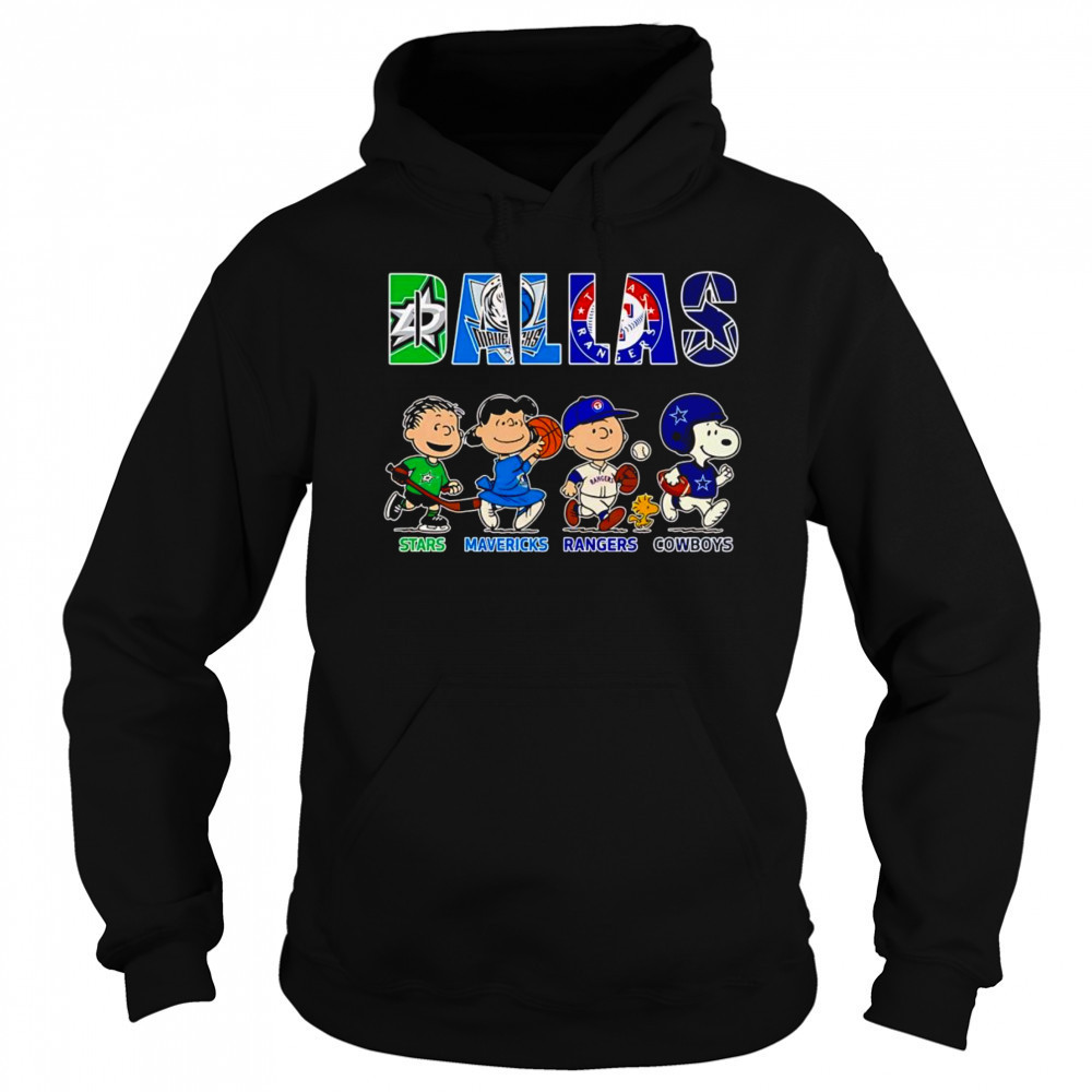 Peanuts Dallas Stars Mavericks Rangers Cowboys shirt Sweatshirt