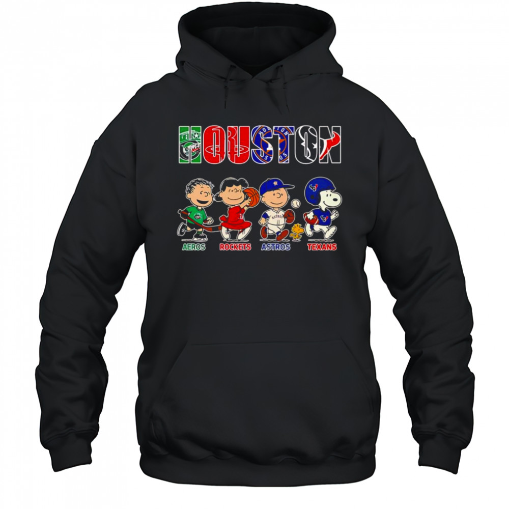 Peanuts Houston Aeros Rockets Astros Texans shirt Hoodie