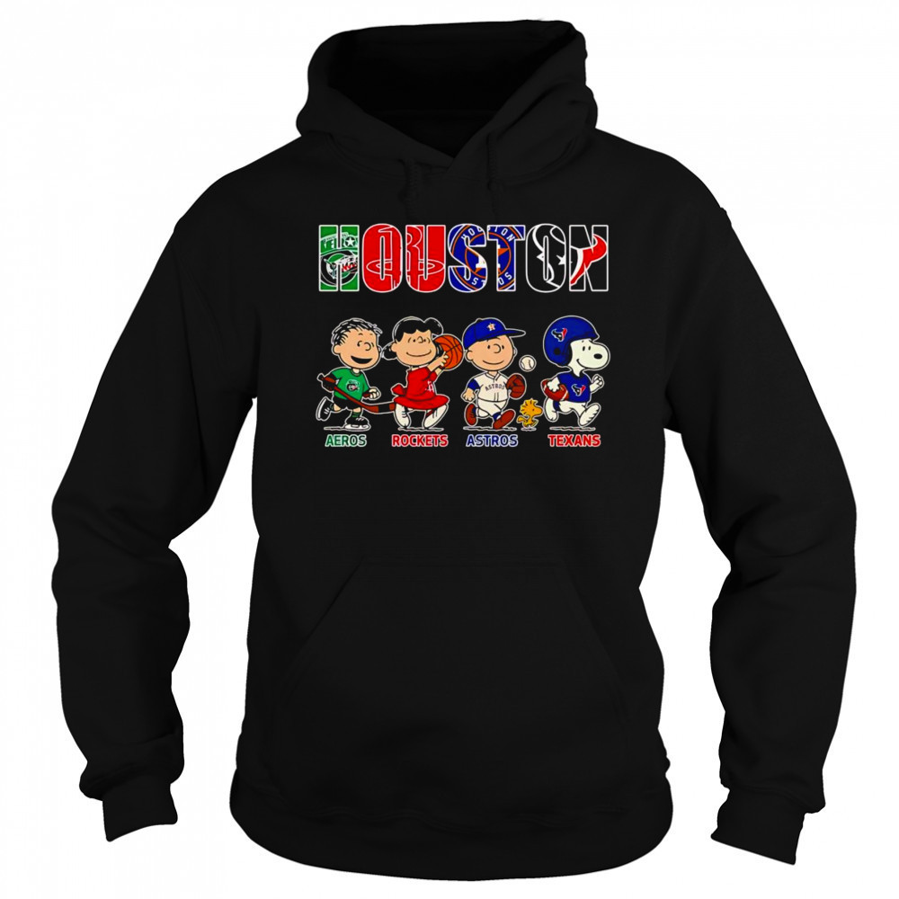 Peanuts Houston Aeros Rockets Astros Texans shirt Sweatshirt