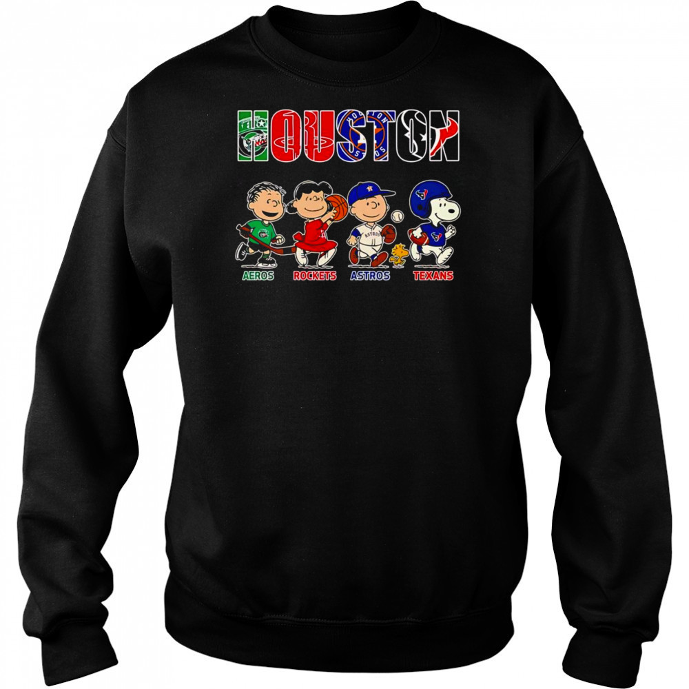 Peanuts Houston Aeros Rockets Astros Texans shirt Hoodie
