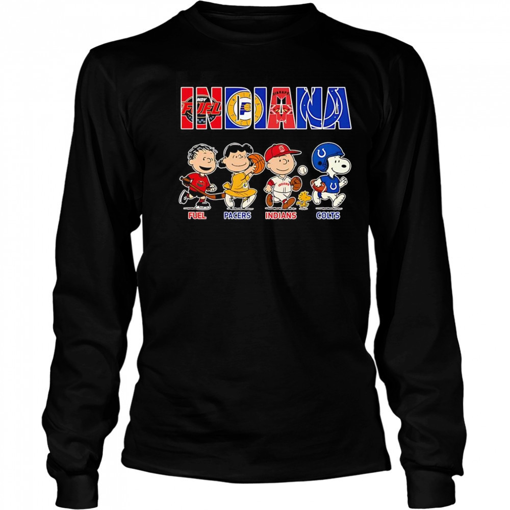 Peanuts Indiana Fuel Pacers Indians Colts shirt Long Sleeved