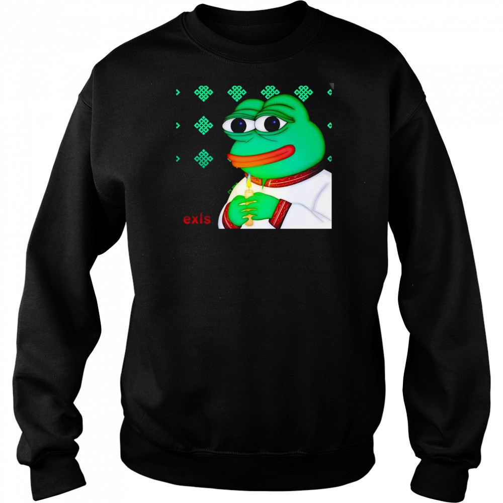 Pepe wearing a traditional Ukrainian shirt Hoodie