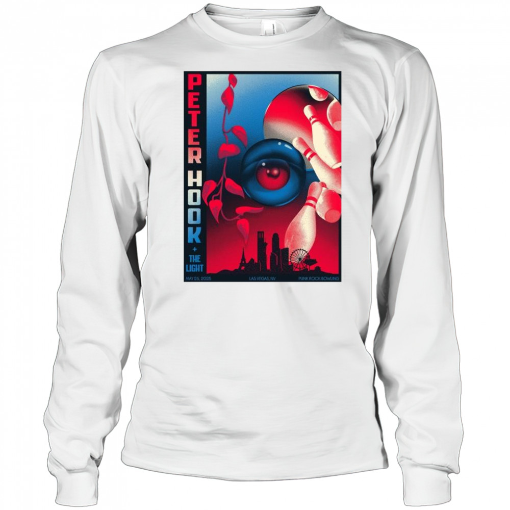 Peter Hook & The Light Punk Rock Bowling Las Vegas NV May 25 2025 Tour t-shirt Long Sleeved