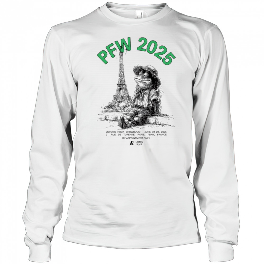 PFW 2025 lover’s rock showroom June 24 29 2025 shirt Long Sleeved
