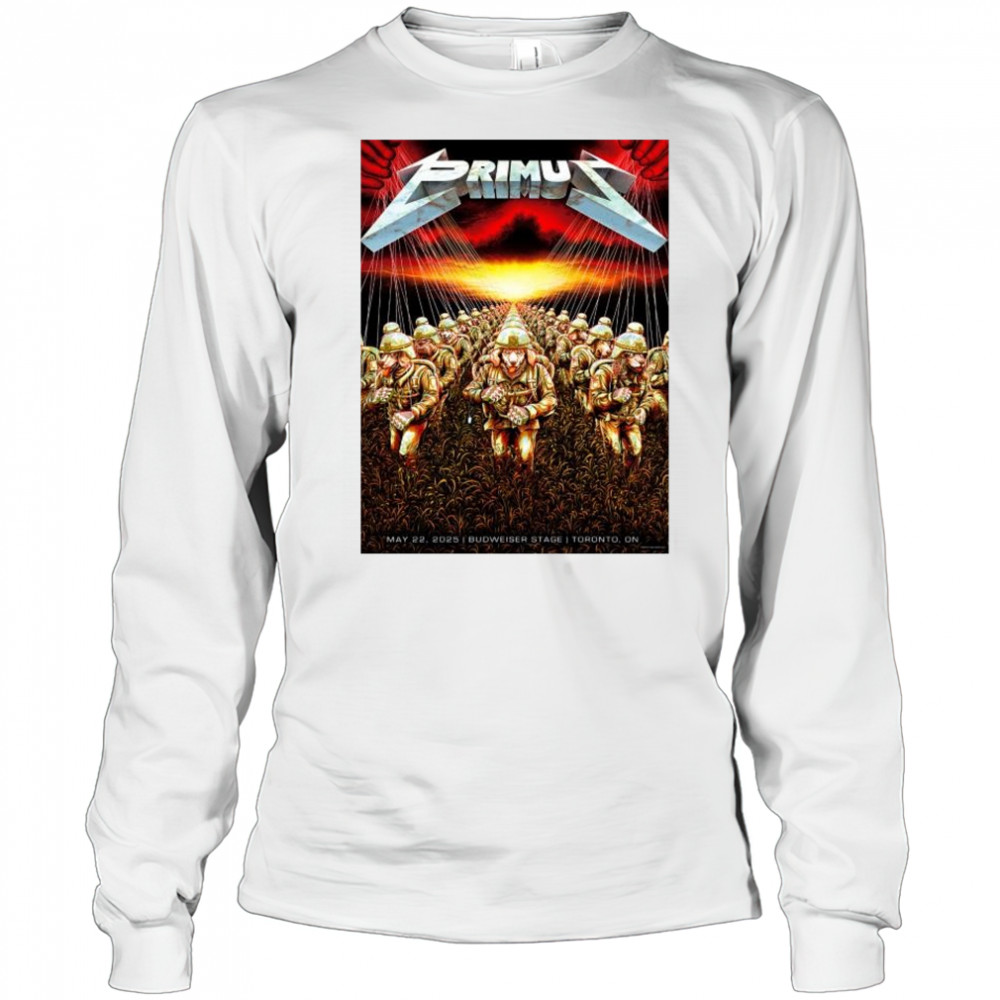Primus At Budweiser Stage On May 22, 2025 Show Toronto ON t-shirt Long Sleeved