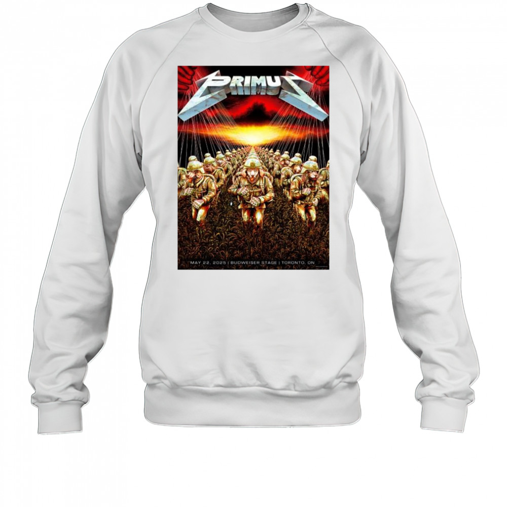 Primus At Budweiser Stage On May 22, 2025 Show Toronto ON t-shirt Sweatshirt