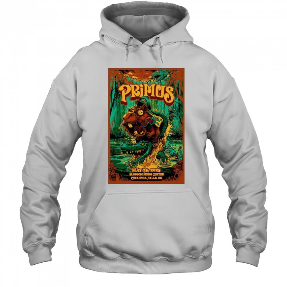 Primus Blossom Music Center Cuyahoga Falls OH May 25 2025 Tour t-shirt Hoodie