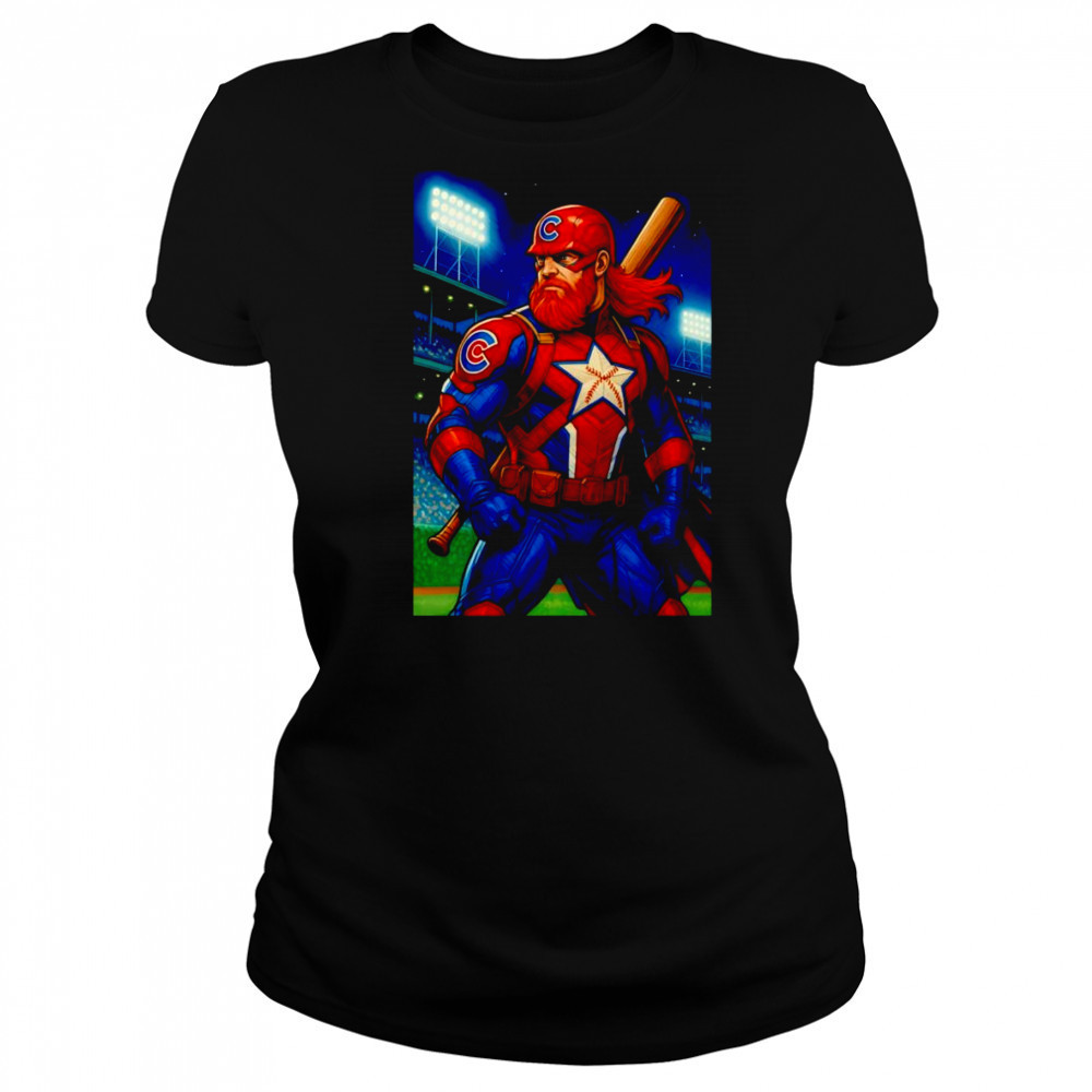 Red Guardian Chicago Cubs baseball shirt Women's T-shirt
