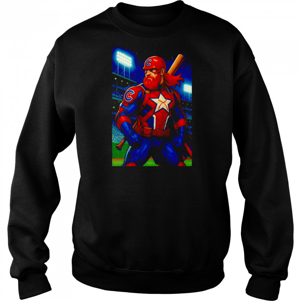 Red Guardian Chicago Cubs baseball shirt Hoodie