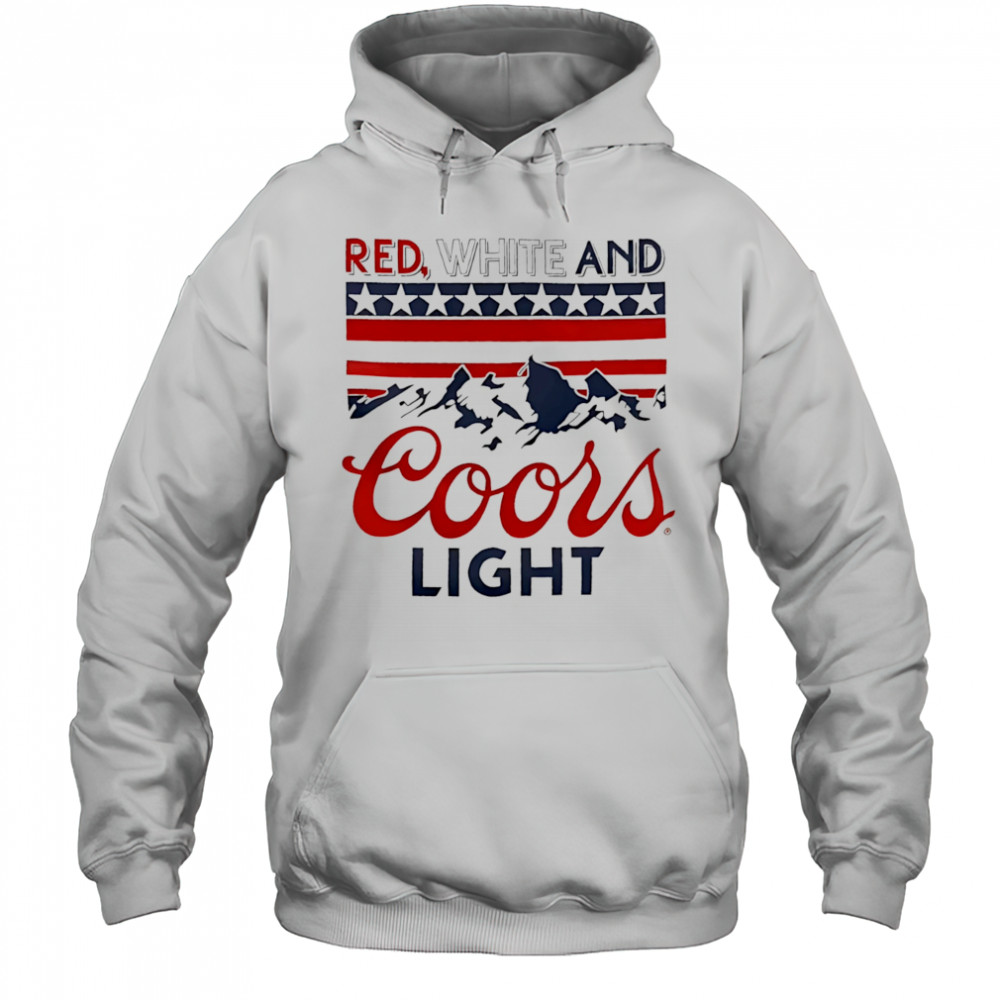 Red White And Coors Light shirt Hoodie