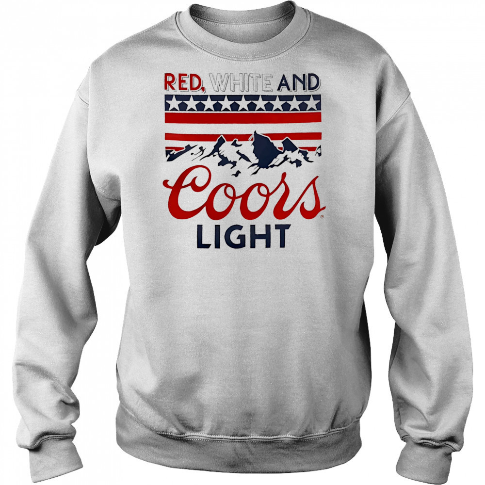 Red White And Coors Light shirt Hoodie