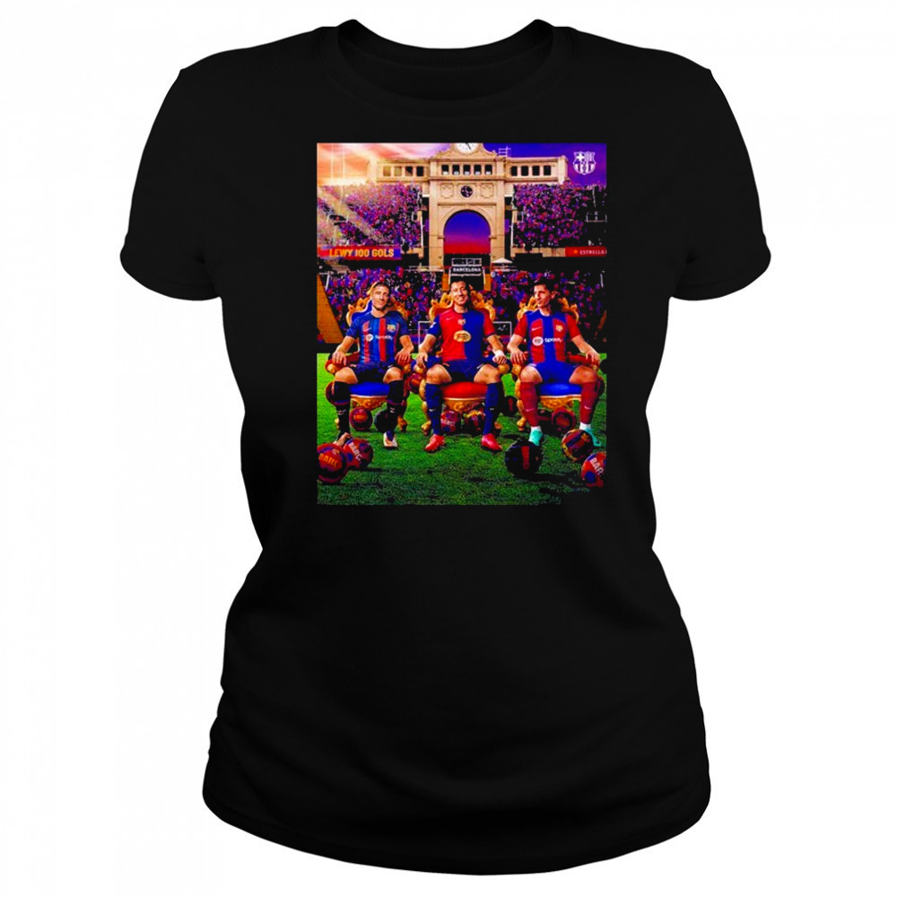 Robert Lewandowski From Barcelona A Century Of Barcelona Goals shirt Women's T-shirt