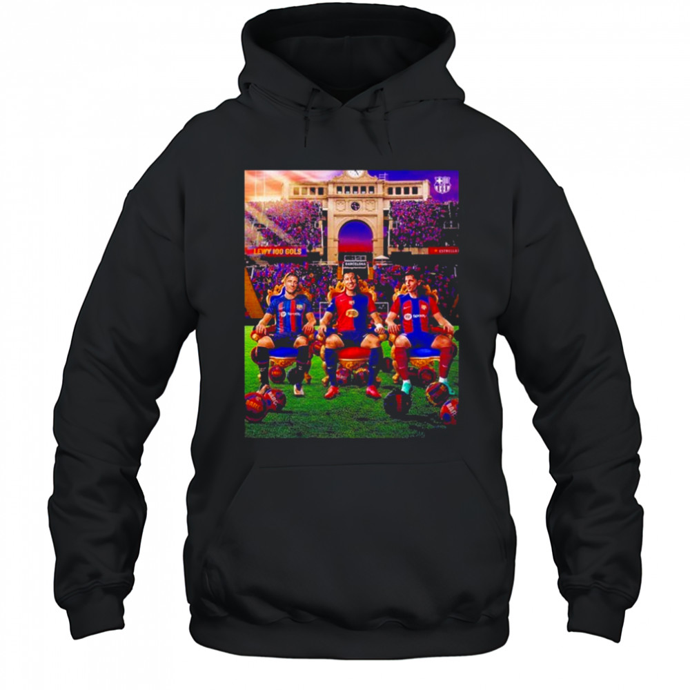 Robert Lewandowski From Barcelona A Century Of Barcelona Goals shirt Hoodie