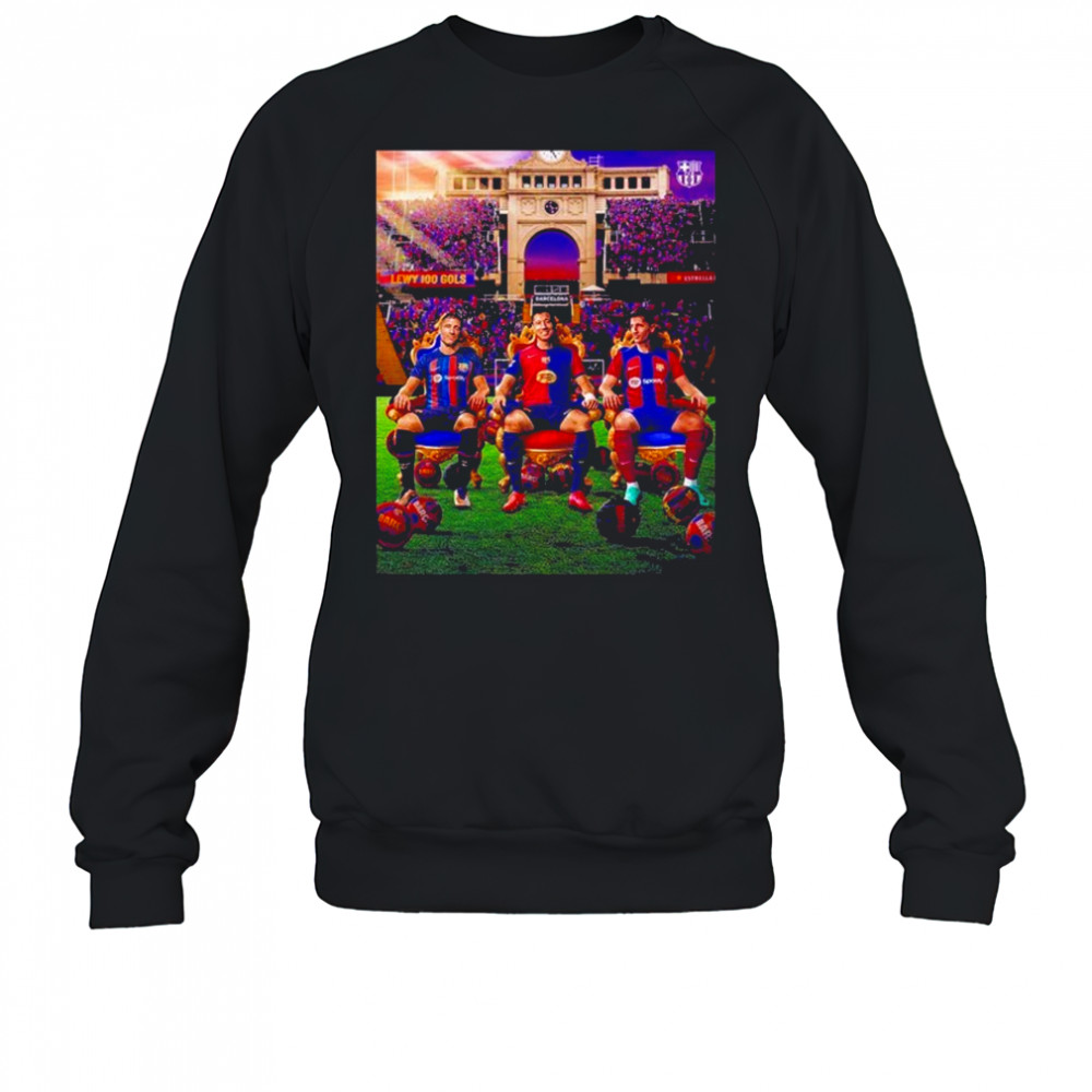 Robert Lewandowski From Barcelona A Century Of Barcelona Goals shirt Sweatshirt