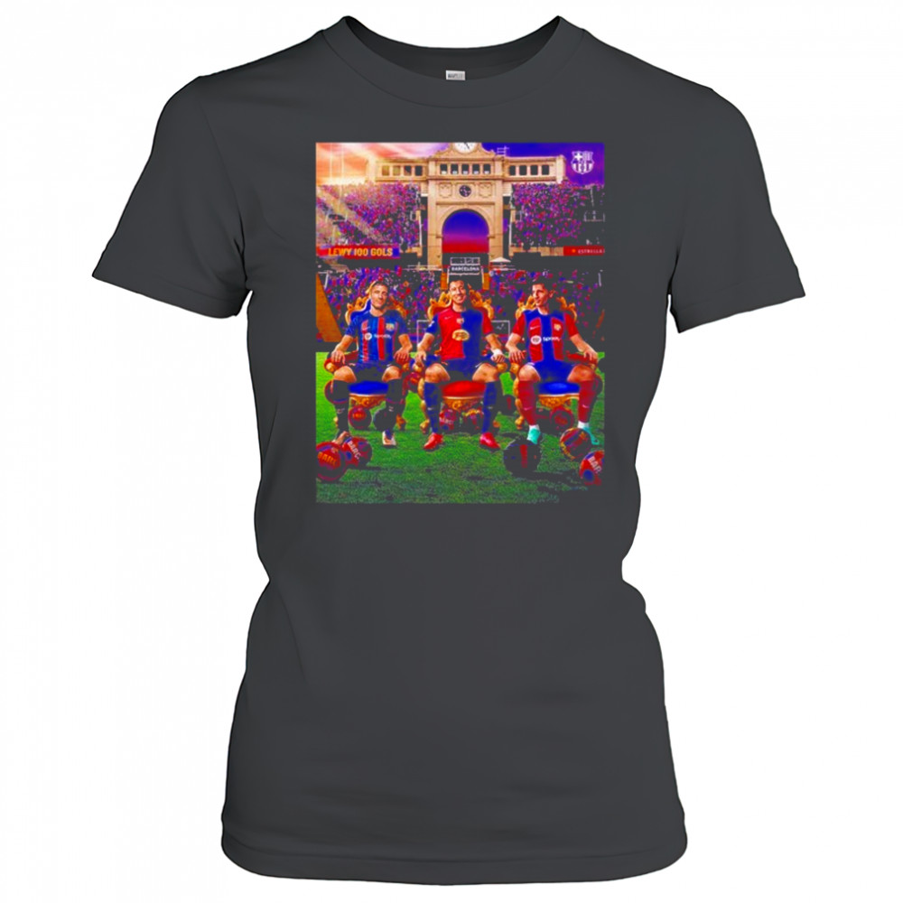 Robert Lewandowski From Barcelona A Century Of Barcelona Goals shirt Women's T-shirt
