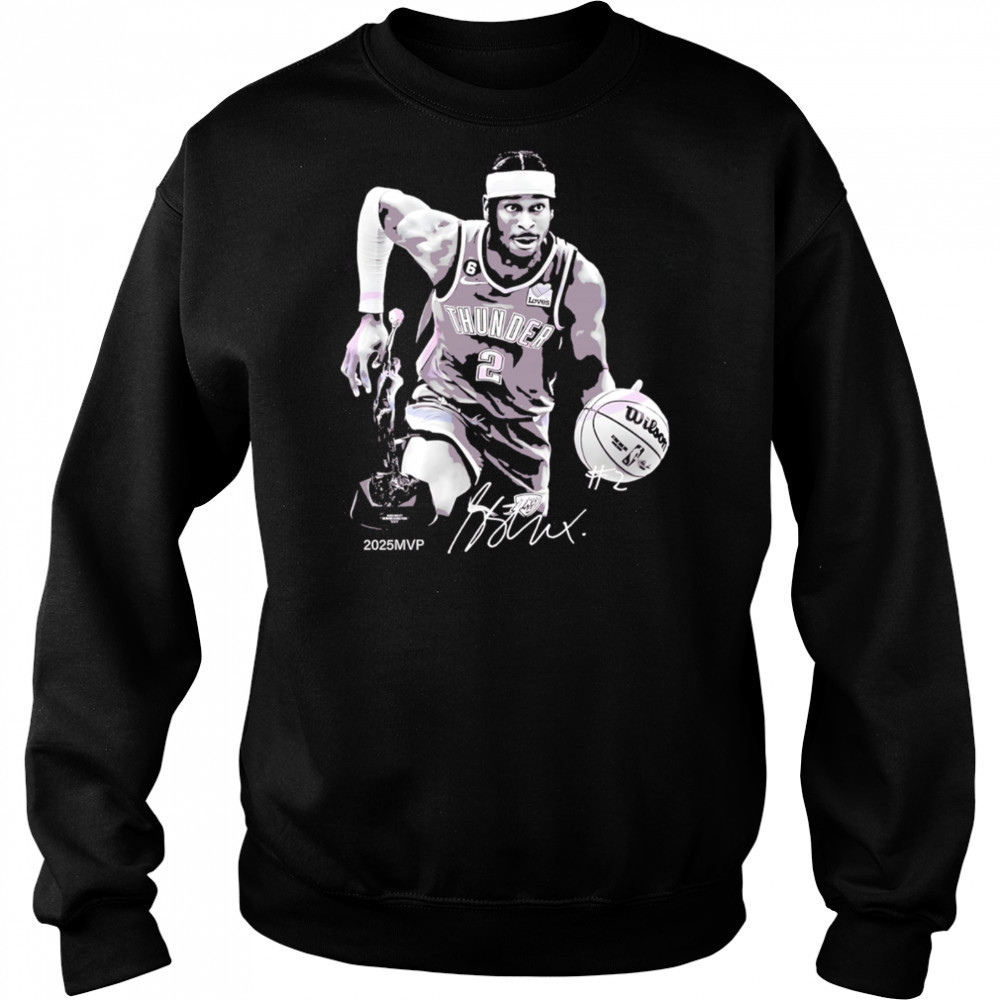 Shai Gilgeous Alexander 2025 Mvp Monochrome shirt Hoodie