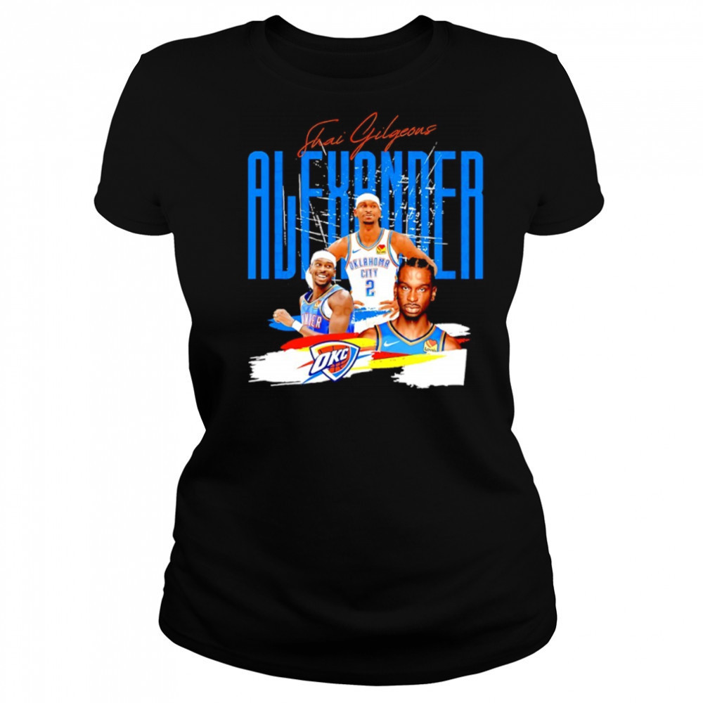 Shai Gilgeous-Alexander Oklahoma City Thunder MVP NBA Basketball graphic shirt Women's T-shirt