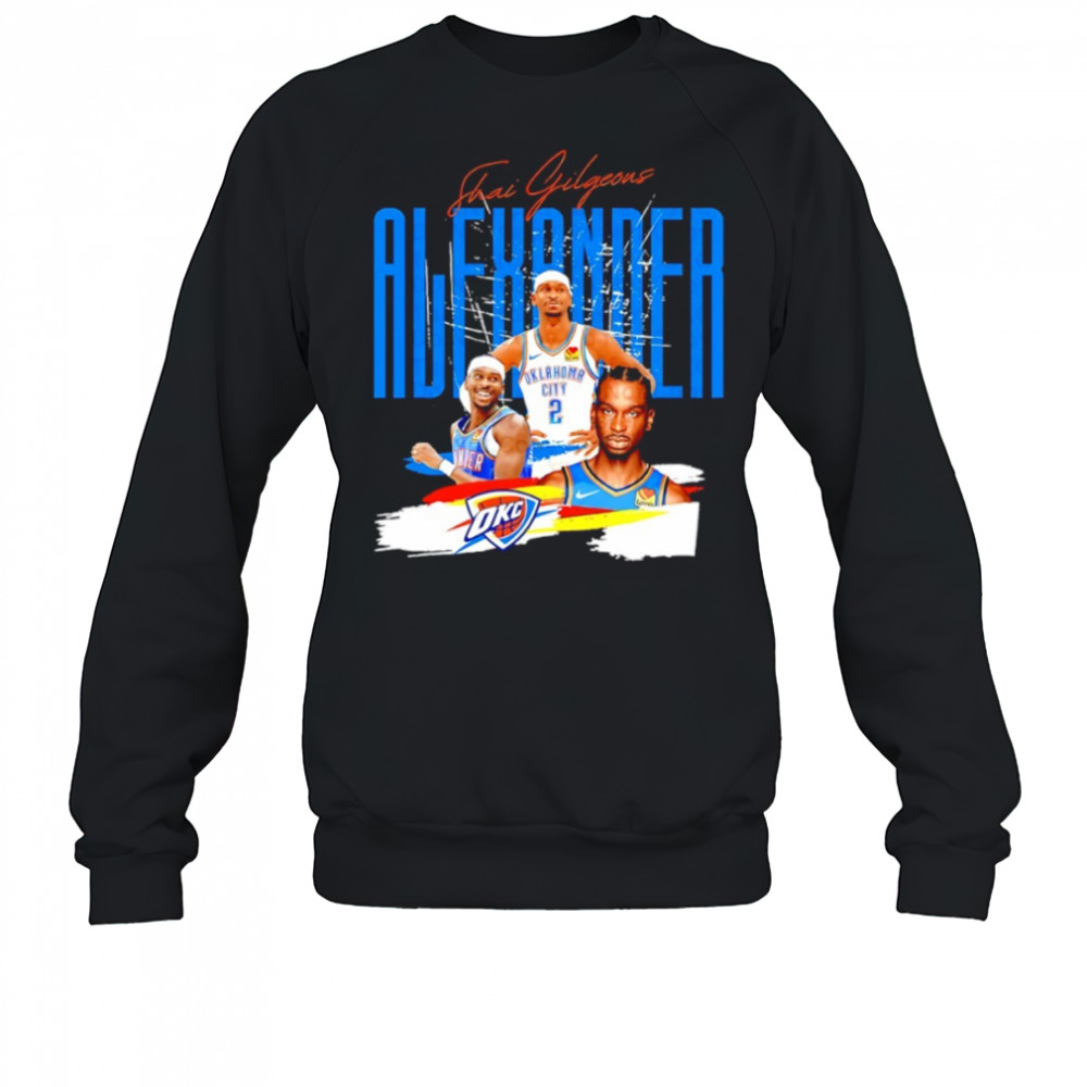 Shai Gilgeous-Alexander Oklahoma City Thunder MVP NBA Basketball graphic shirt Sweatshirt