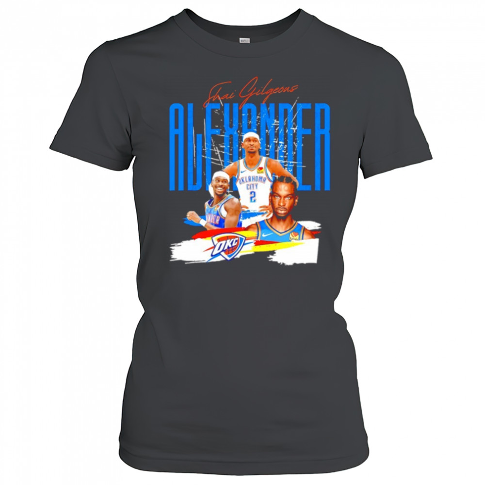 Shai Gilgeous-Alexander Oklahoma City Thunder MVP NBA Basketball graphic shirt Women's T-shirt