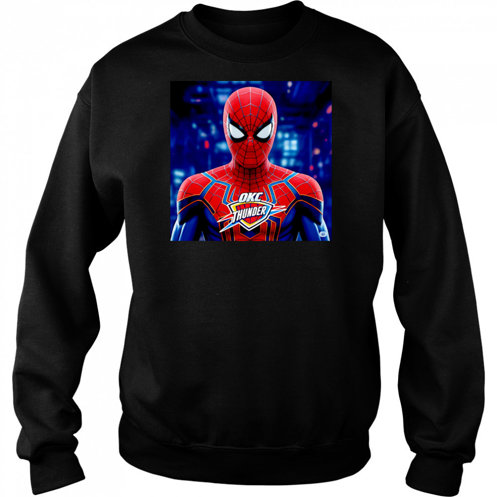 Spider-Man OKC Thunder shirt Hoodie