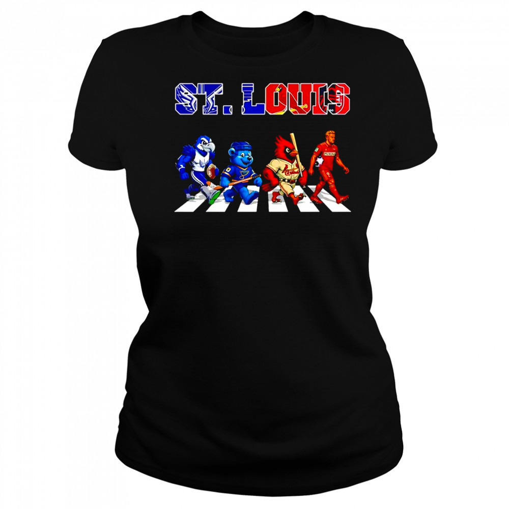 St. Louis sports Abbey Road mascot shirt Women's T-shirt