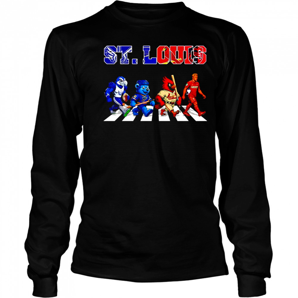 St. Louis sports Abbey Road mascot shirt Long Sleeved