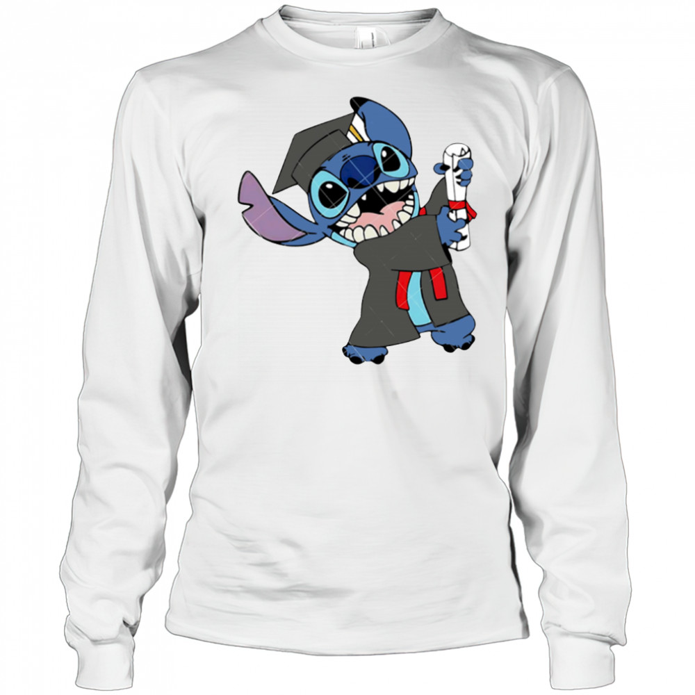 Stitch Graduation Graduate Class of 2025 shirt Long Sleeved