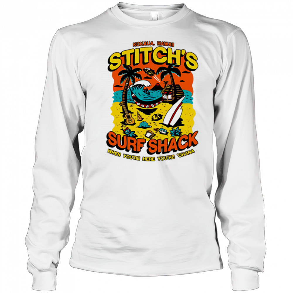 Stitch’s surf shack shirt Long Sleeved