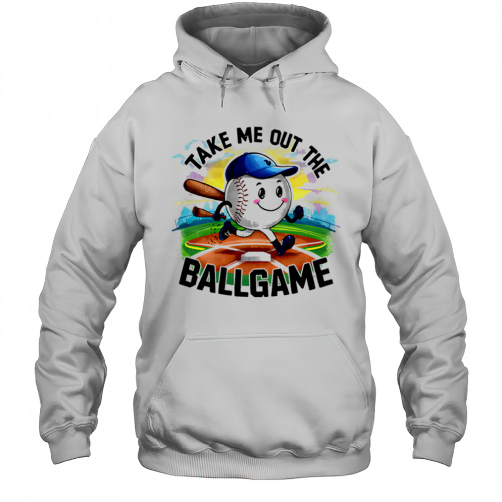 Take Me Out The Ball Game Running Ball Colorful Design shirt Hoodie