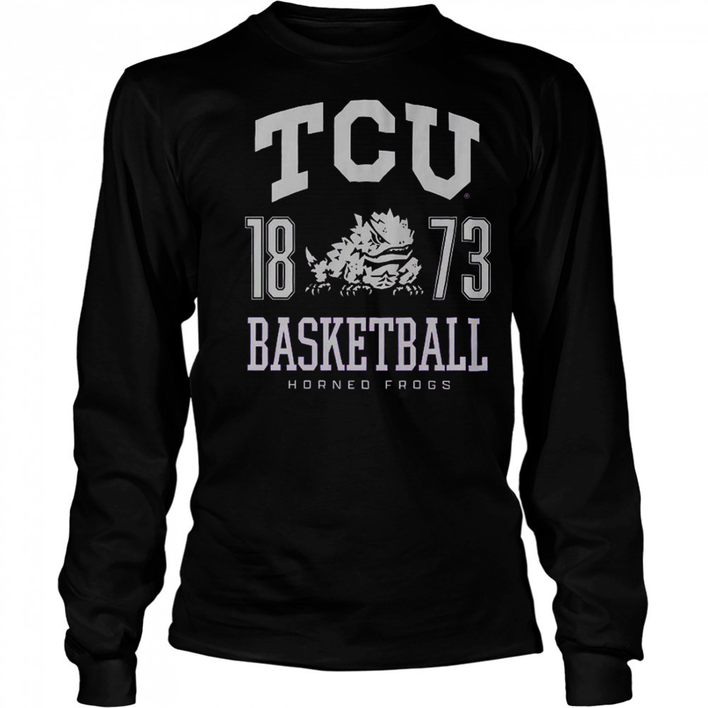 TCU Horned Frogs Basketball T-Shirt Long Sleeved