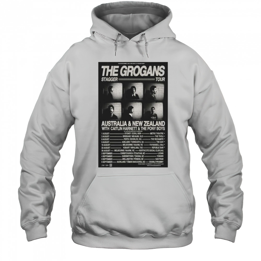 The Grogans Stagger Tour 2025 Australia and New Zealand with Caitlin Harnett and The Pony Boys t-shirt Hoodie