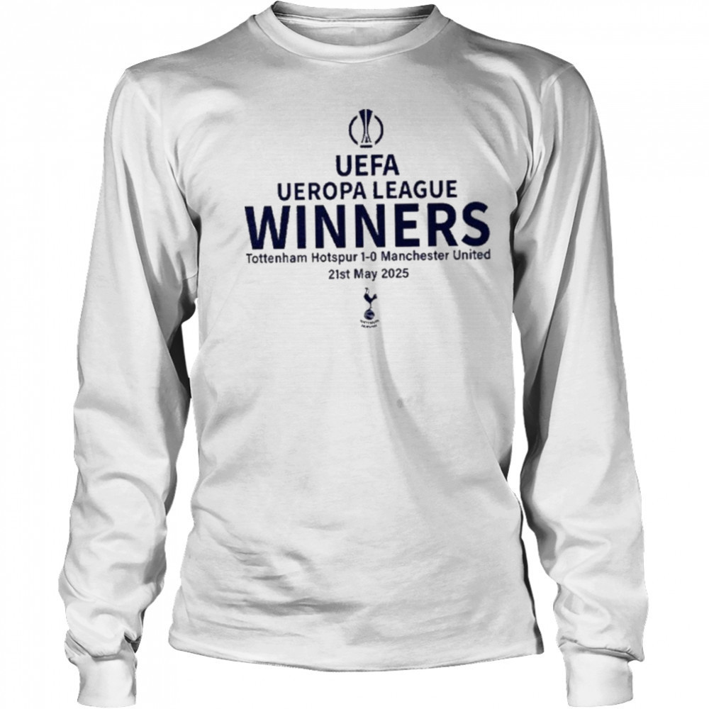 Tottenham Hotspur Europa League Winners Shirt Long Sleeved