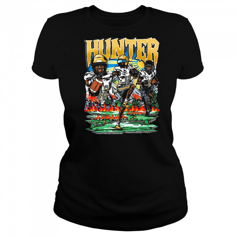 Travis Hunter Colorado Buffaloes NFL Planet Euphoria Art 2025 t-shirt Women's T-shirt