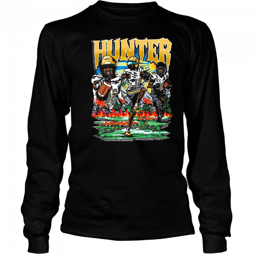 Travis Hunter Colorado Buffaloes NFL Planet Euphoria Art 2025 t-shirt Long Sleeved