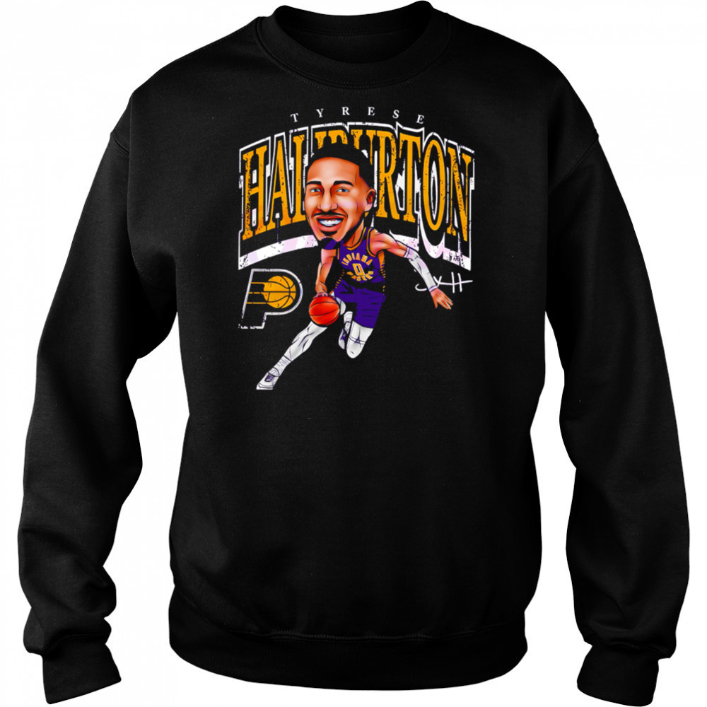 Tyrese Haliburton Indiana Pacers Basketball Cartoon Style funny cartoon shirt Hoodie