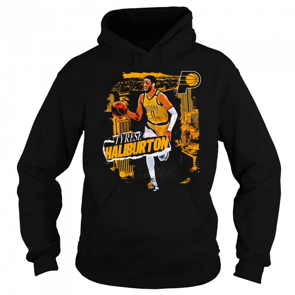 Tyrese Haliburton Indiana Pacers Basketball City Skyline shirt Sweatshirt