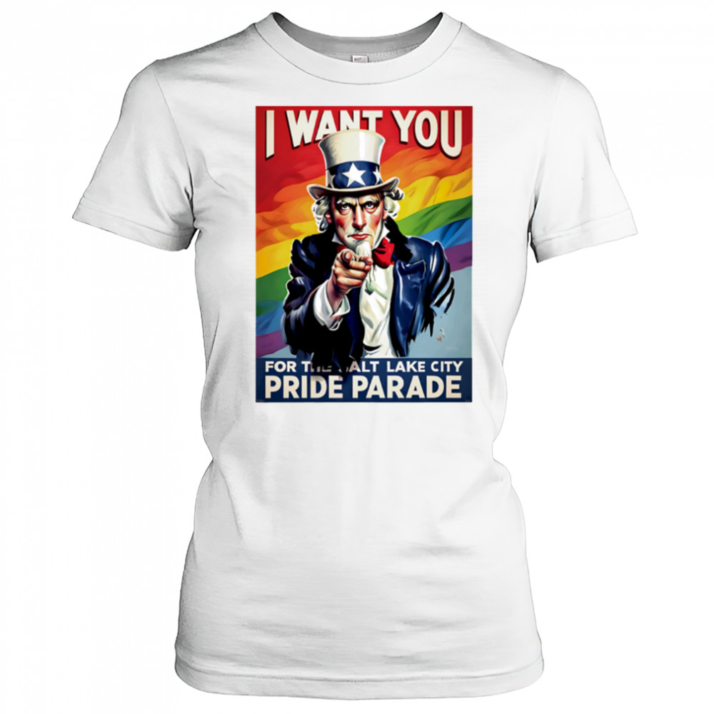 Uncle Sam I Want You For The Salt Lake City Pride Parade shirt Women's T-shirt