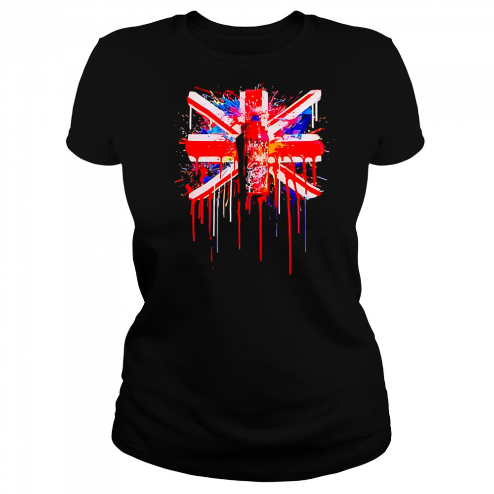 Union Jack Graphic spray paint shirt Women's T-shirt