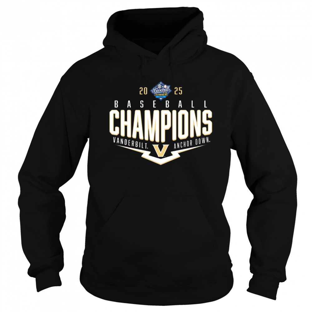 Vanderbilt Commodores NCAA SEC Baseball Conference Tournament Champions Playoff Pitch Anchor Down 2025 t-shirt Sweatshirt