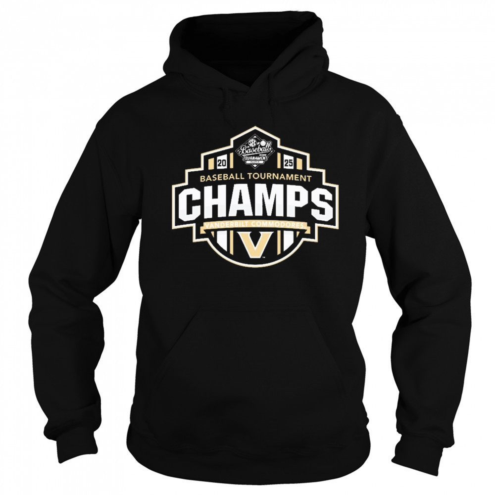 Vanderbilt Commodores SEC Baseball Conference Tournament Champions Locker Room NCAA 2025 t-shirt Sweatshirt