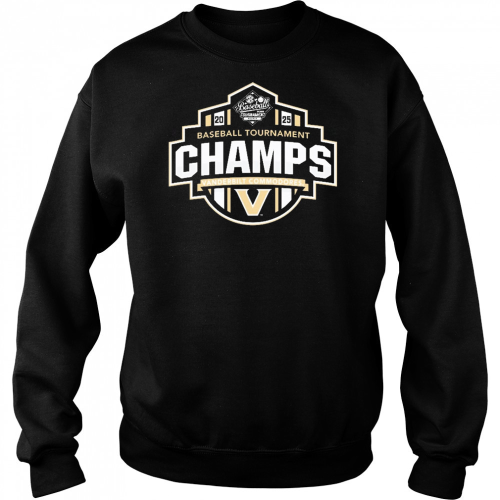 Vanderbilt Commodores SEC Baseball Conference Tournament Champions Locker Room NCAA 2025 t-shirt Hoodie