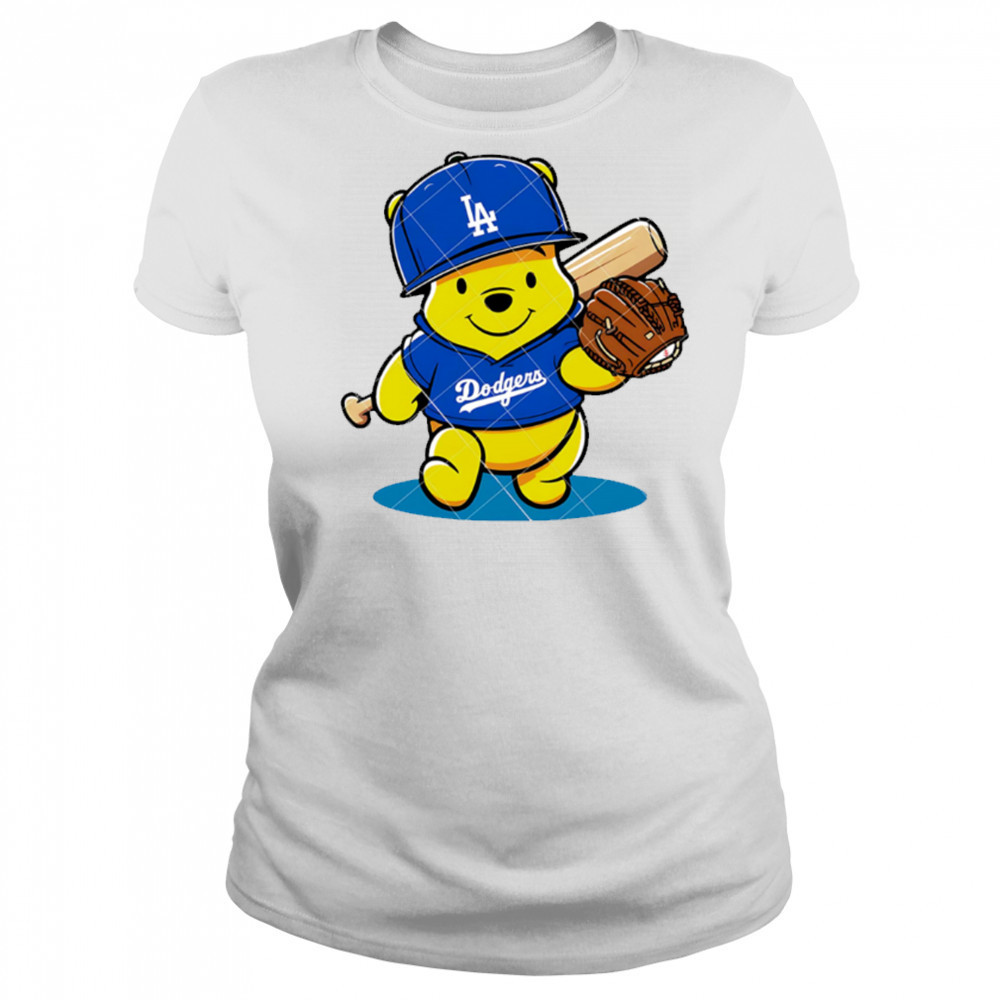 Winnie The Pooh LA Dodgers Pooh Dodgers Baseball shirt Women's T-shirt