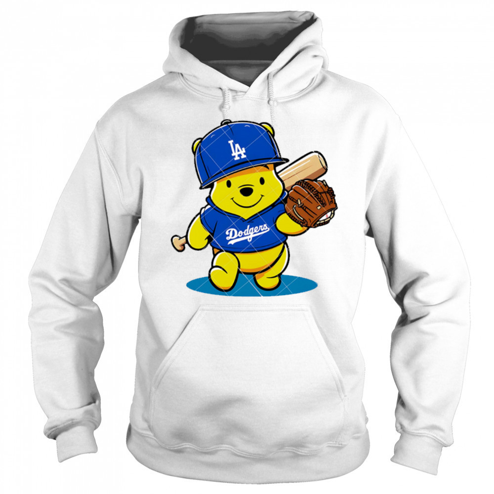 Winnie The Pooh LA Dodgers Pooh Dodgers Baseball shirt Sweatshirt