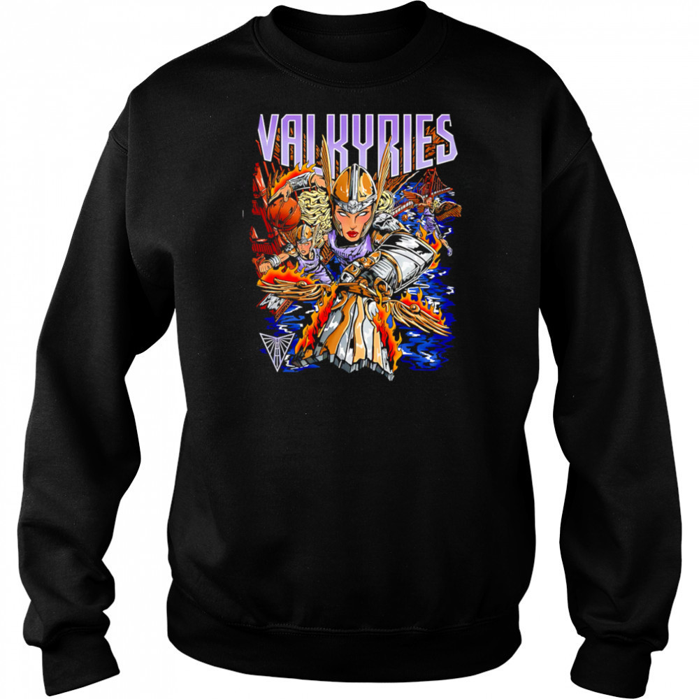 Wnba Valkyries female warrior shirt Hoodie