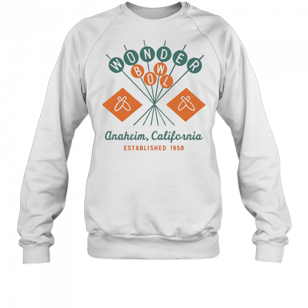 Wonder Bowl Anaheim CA Bowling Alley vintage shirt Sweatshirt