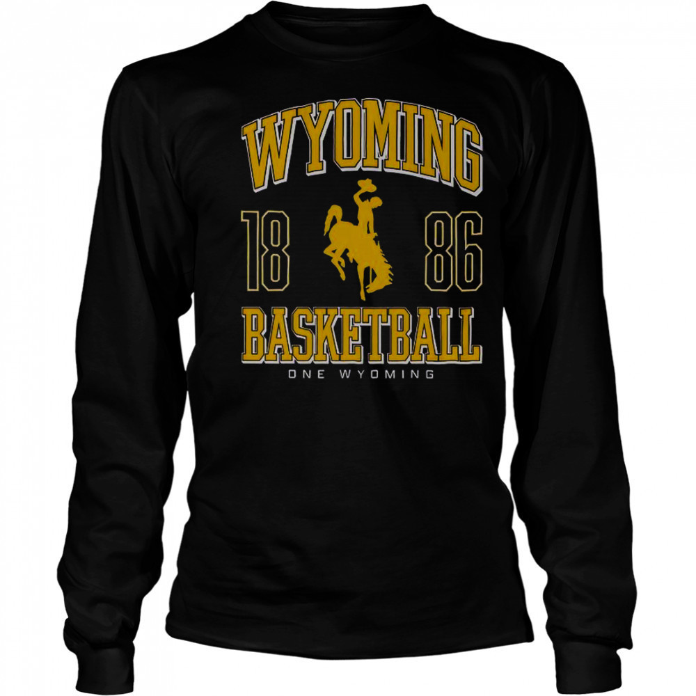 Wyoming Cowboys Basketball 1886 T-Shirt Long Sleeved