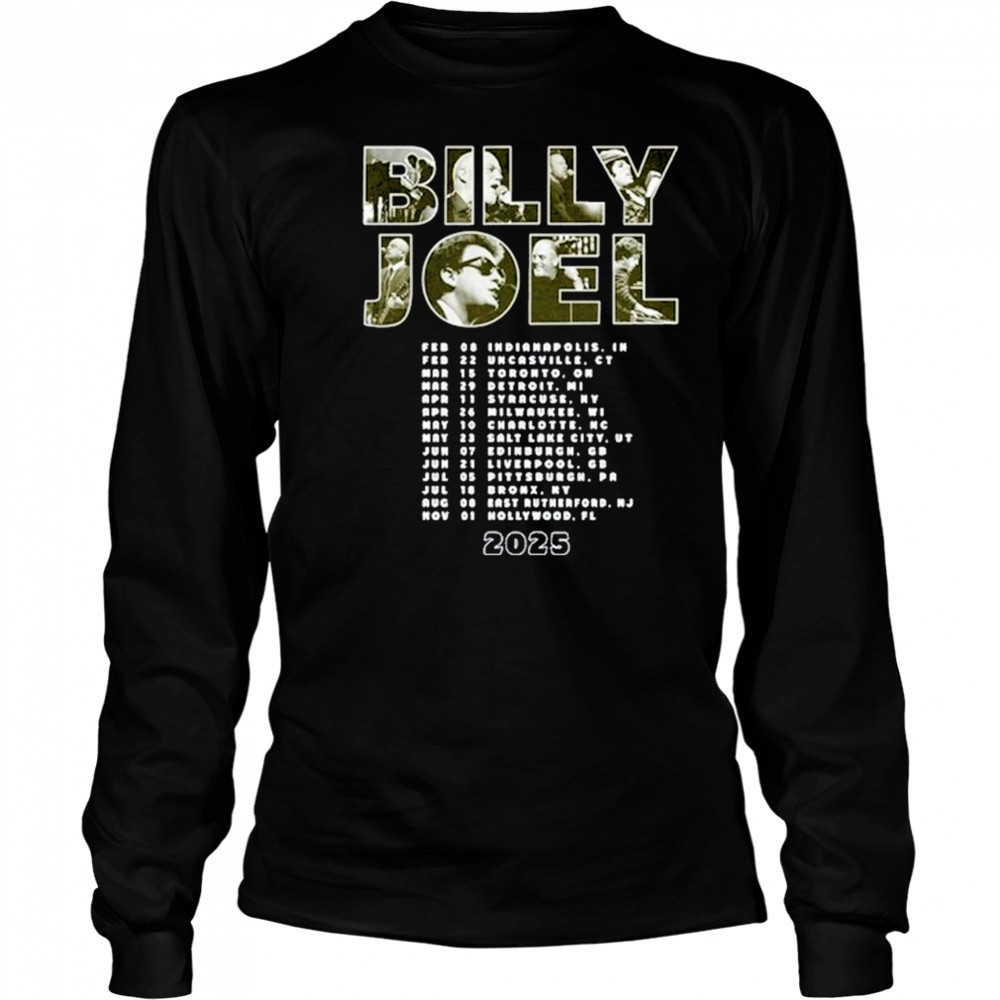 2025 Billy Joel Live In Concert Shirt Long Sleeved