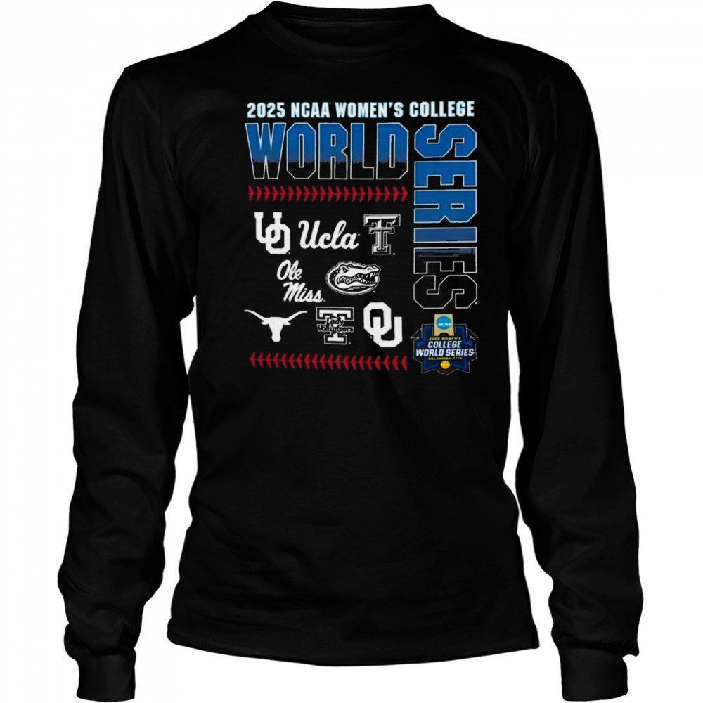 2025 NCAA Women’s College World Series 8-Teams T-Shirt Long Sleeved