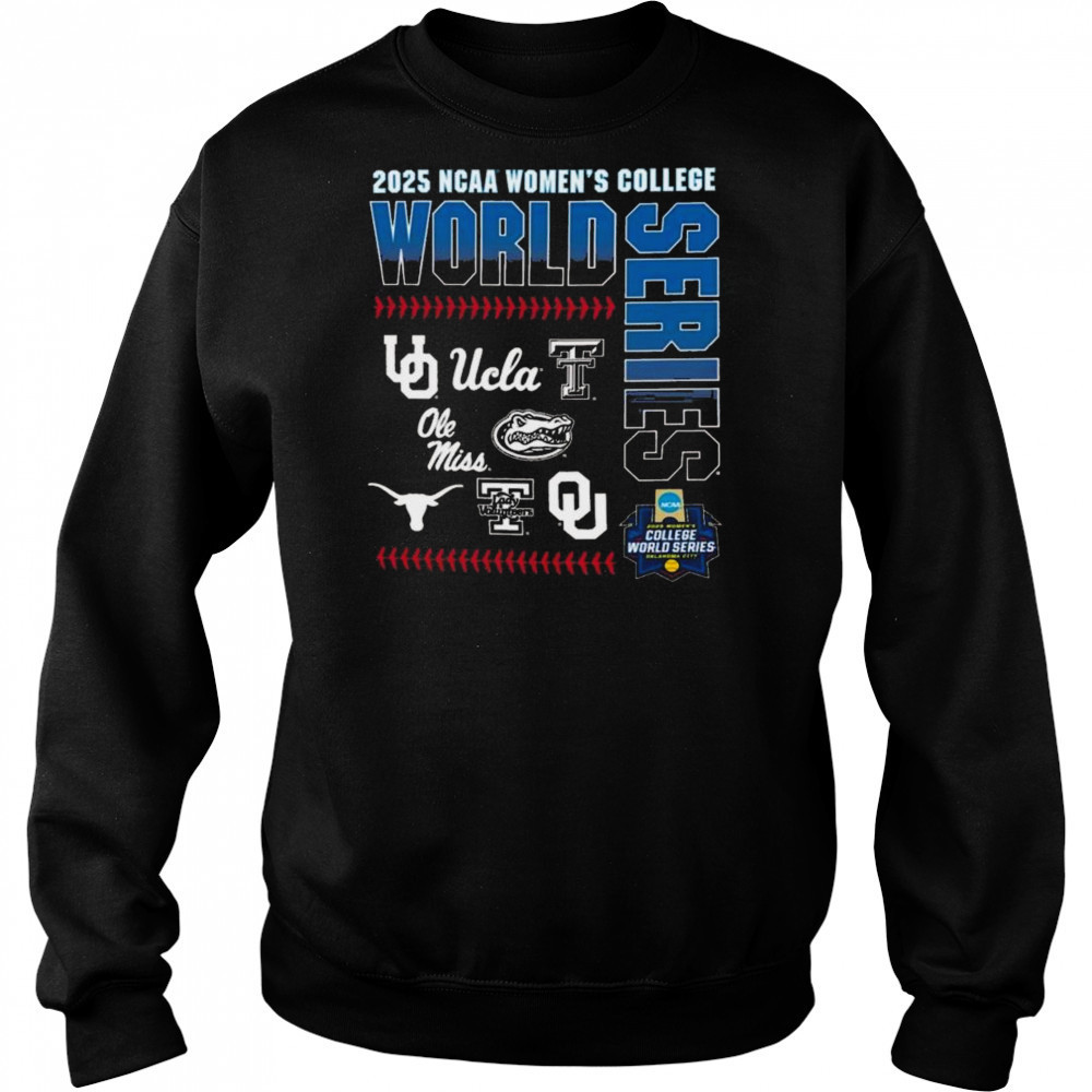 2025 NCAA Women’s College World Series 8-Teams T-Shirt Hoodie